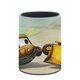 thumbnail image 3 of Stinky y Dirty-theme Cylinder Pen Holder Pencil Organizer with Flannel Lining PVC Leather Material Cardboard Base for study work 10*8CM, 3 of 6
