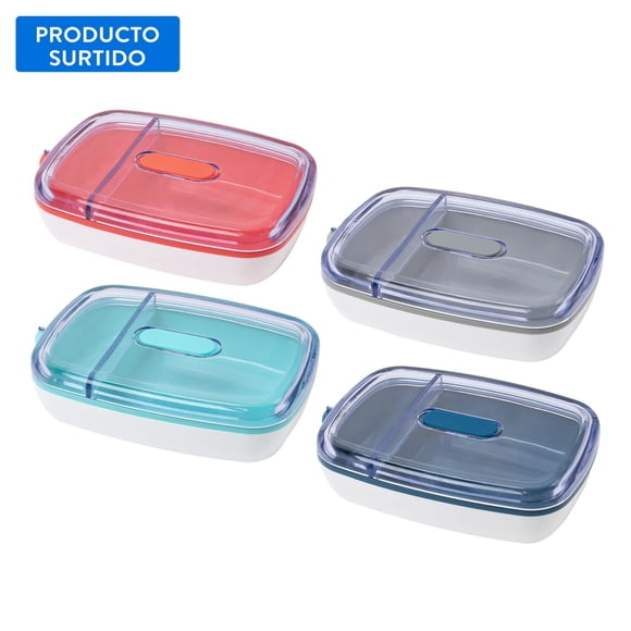 Contenedor con division 2 Piezas Pp - San color surtido 