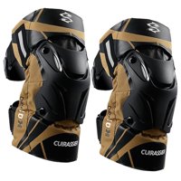 Ioensy - 2X Rodilleras De Moto K01-3 Para Motocross Racing Marrón Reflectante