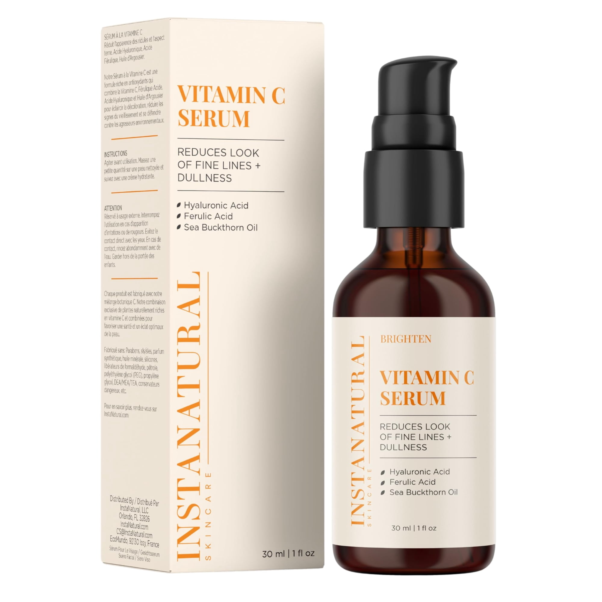 Sérum Facial Instanatural Vitamina C Iluminador 30 Ml