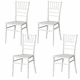 thumbnail image 1 of Pack 4 Sillas Chiavari Apilable Para Comedor Terraza Eventos Blancas, 1 of 6