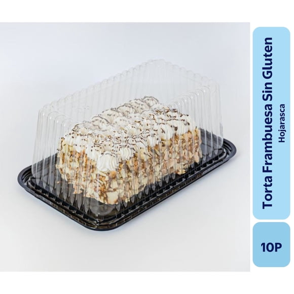 Torta Hojarasca Frambuesa Sin Gluten 10P, 1 Un