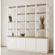 thumbnail image 2 of Biblioteca "Arrayán" Estantería Abierta de Madera con Postes - Blanco - 180x35x200 cm, 2 of 3