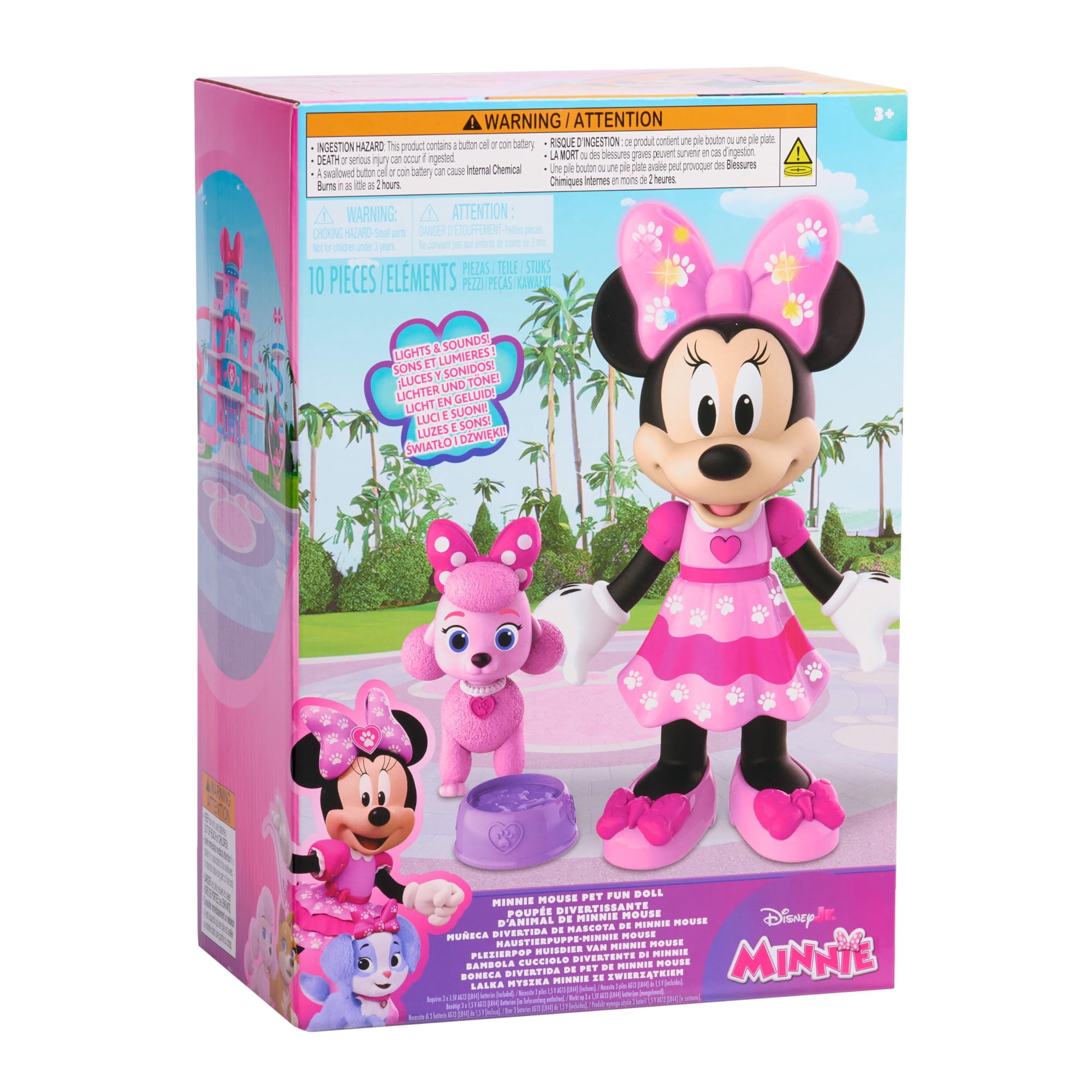Muñeca Minnie Mouse De Just Play De 25 Cm Articulada Con Luces Y Sonidos