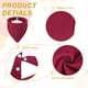 thumbnail image 3 of Uxcell Pañuelos Triangulares para Perros con Botón, Pañuelo Suave para Mascotas, Baberos Triangulares Cómodos Lavables Ajustables, 3 of 7