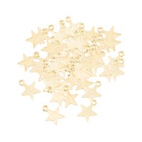 Ioensy - 50X Dijes De Estrella De Cinco Puntas Fabricación De Joyas Decorativas Para Manualidades De Bricolaje Sombreros Dorados