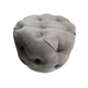 thumbnail image 2 of Puff Redondo Capitone Beige Felpa, 2 of 3