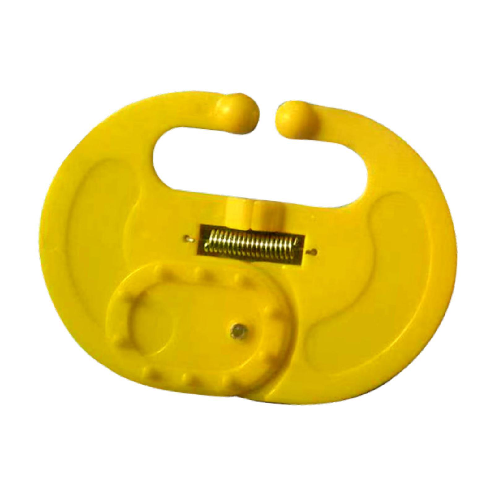 Ioensy - Ganado Weaning Nariz Tools Herramientas Vacas Animales Prevente De Ternero Compacto Weaner 11Cmx15Cm Amarillo