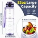 thumbnail image 2 of Botella de agua Tritan sin BPA de 32 oz con cierre a prueba de fugas, filtro de frutas y correa de transporte, 2 of 3