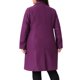 thumbnail image 3 of Abrigos largos de mujer talla grande de Agnes Orinda con solapa con muescas, abrigo de invierno de doble botonadura con bolsillos 2X púrpura, 3 of 6