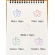 thumbnail image 4 of Clips de papel Daxtril Cute Cherry Blossom, 60 unidades, colores surtidos, 4 of 9