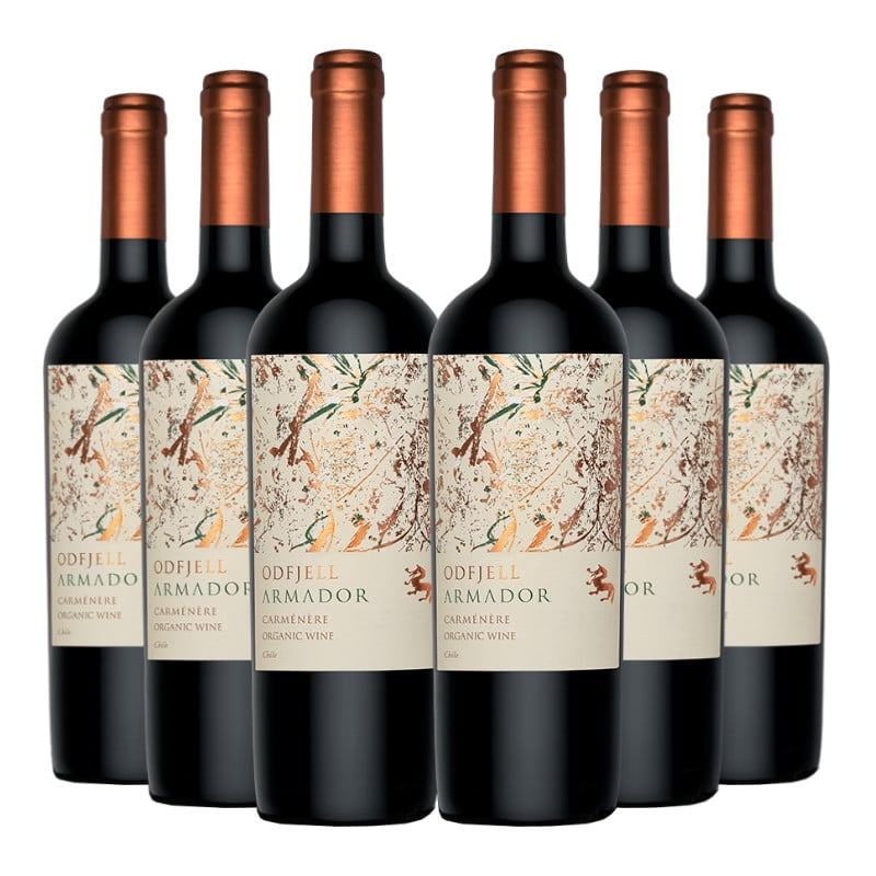 6 Vinos Armador Carmenere, 750 Ml, 14%