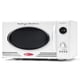 thumbnail image 1 of Nostalgia NRMO9WH Horno de microondas, 0.9 Cu. 800 vatios con visualización digital LED, cerradura para niños, interior fácil de limpiar, color blanco, 1 of 3