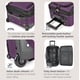 thumbnail image 5 of Maleta U.S. Traveler Rio Lightweight Softside Púrpura con 2 ruedas, 5 of 6