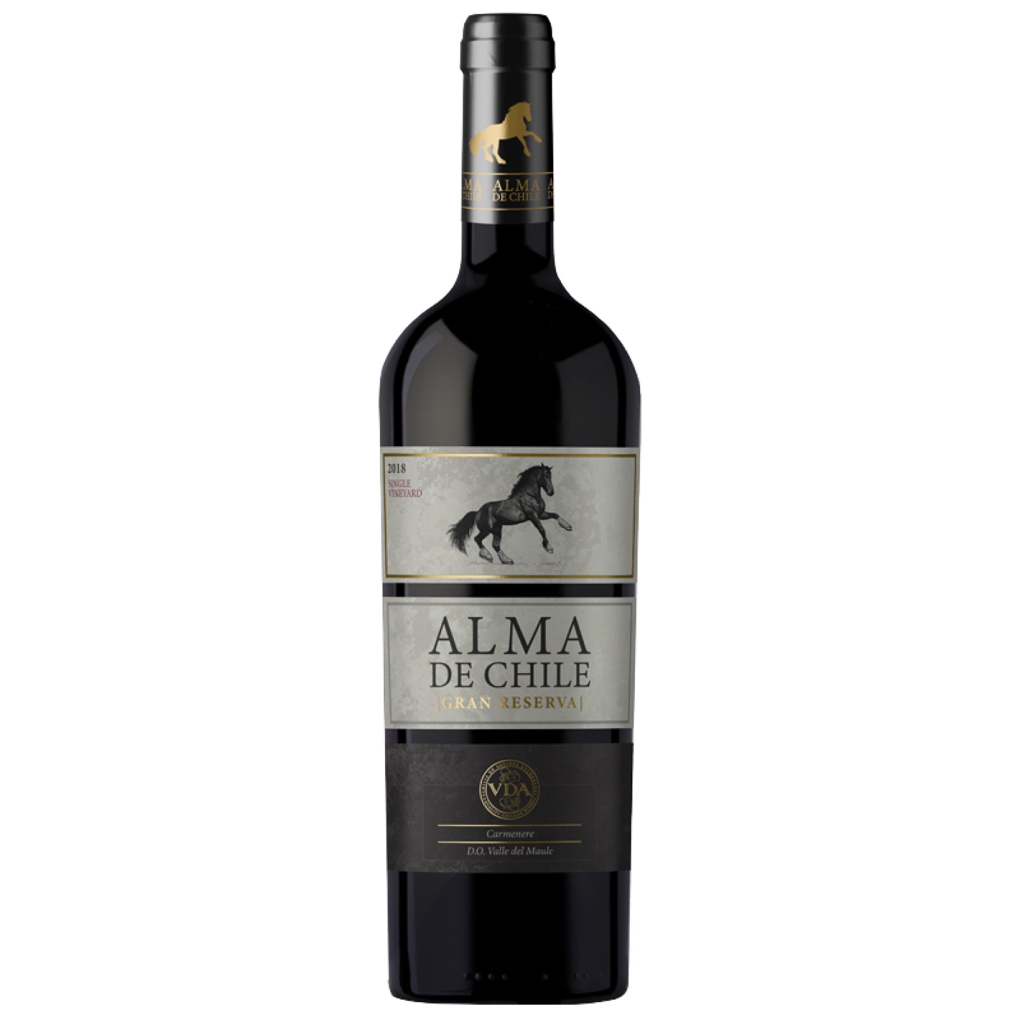 Vino Tinto Gran Reserva Carmenere Botella 750 ml Alma de Chile