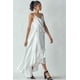 thumbnail image 5 of Saronite Vestido Casual con Tirantes Ajustables, Brillante y Volantes, Color Blanco (para Mujer), 5 of 5
