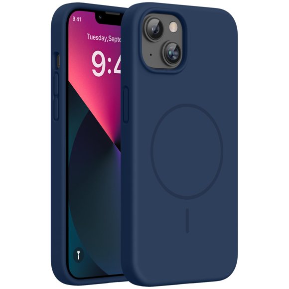 Funda Miracase de Silicona y Magnética para iPhone 13 – Azul Oscuro
