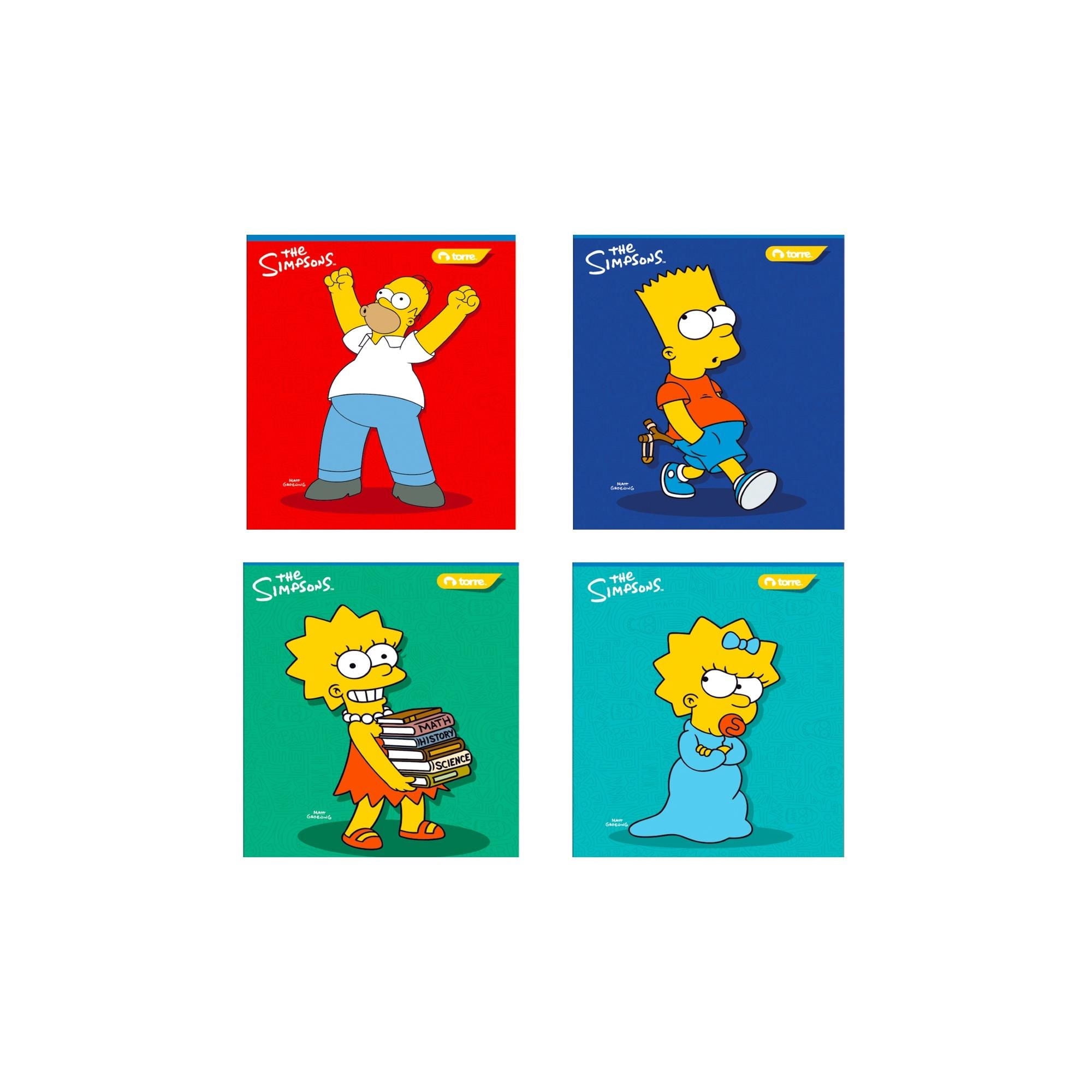 Block Apuntes Los Simpson 7mm 80h Torre
