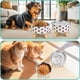 thumbnail image 3 of Xiao Hua Tazón de Comida y Agua para Mascotas, Juego de 2 Piezas de Acero Inoxidable, Adecuado para Gatos, Cachorros, Tazón para Mascotas de Lunares, 3 of 4