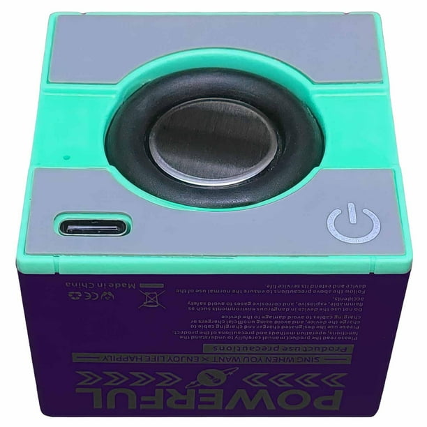 Mini Parlante Recargable Bluetooth Portatil BT Cubo Bolsillo multicolor