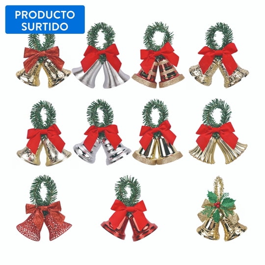 Colgante Campana Navideña 10 Cm, Producto Surtido, 1 Un Holiday Time