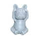 thumbnail image 4 of Estatua de Francés, estatua de perro, estatuilla de resina, escultura de perro gris oscuro mate para decoración del hogar interior y exterior, , No escuchar No escuchar bulldog, 4 of 5