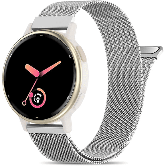 Correa Para Garmin Forerunner 55 245 645 Vivoactive 653 Plateado