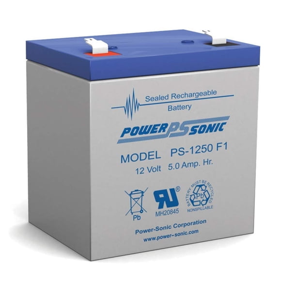 Batería Power Sonic PS-1250F1 12 V 5 Ah SLA F1
