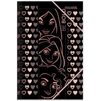 Carpeta Con Elástico / Full Color + Folia Princesas Disney 1 Un Proarte