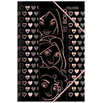 Carpeta Con Elástico / Full Color + Folia Princesas Disney 1 Un Proarte