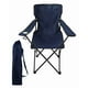 thumbnail image 1 of Pack de 2 Sillas De Playa o Camping Plegable con Porta Vaso Azul Oscuro, 1 of 4