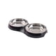 thumbnail image 1 of Plato Gato Doble Redondo-Std-Negro, 1 of 1