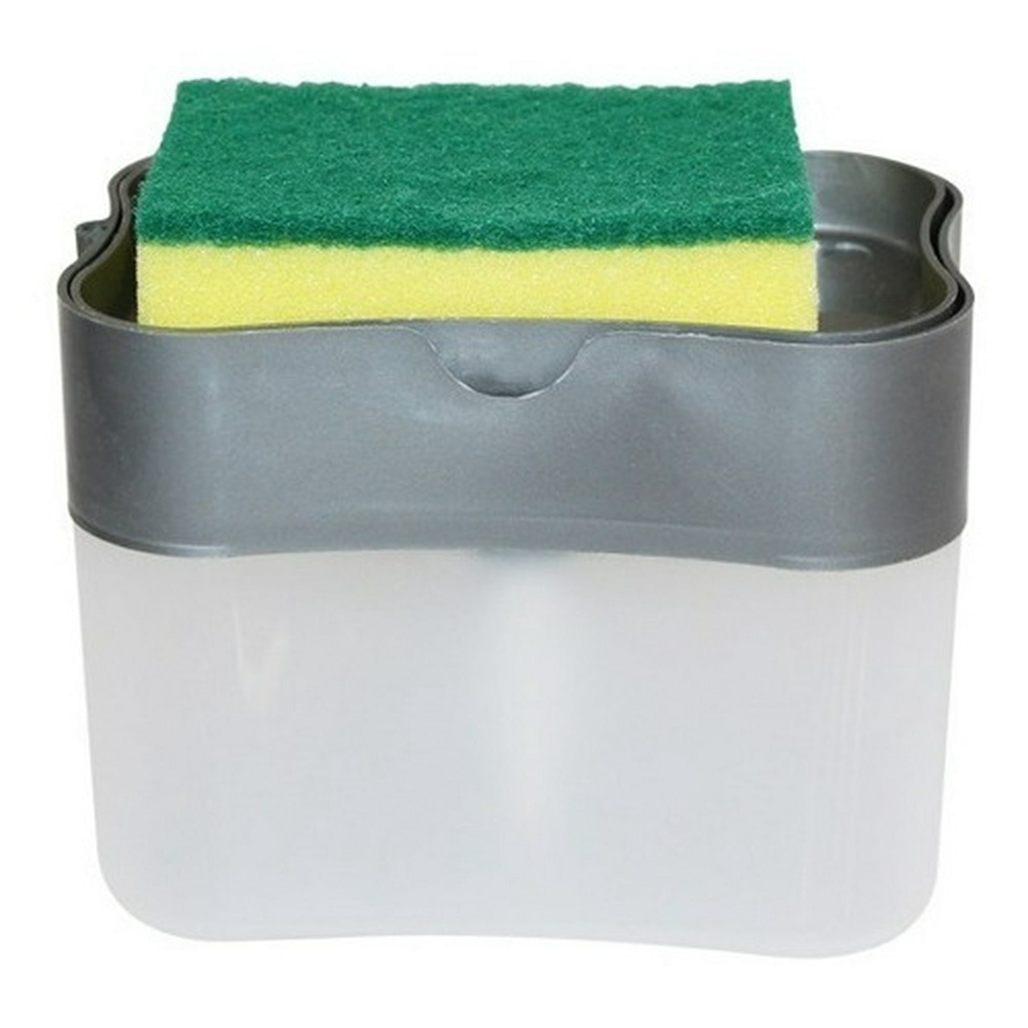 Genérico - Dispensador De Lavalozas Manual Con Esponja Con Recipiente