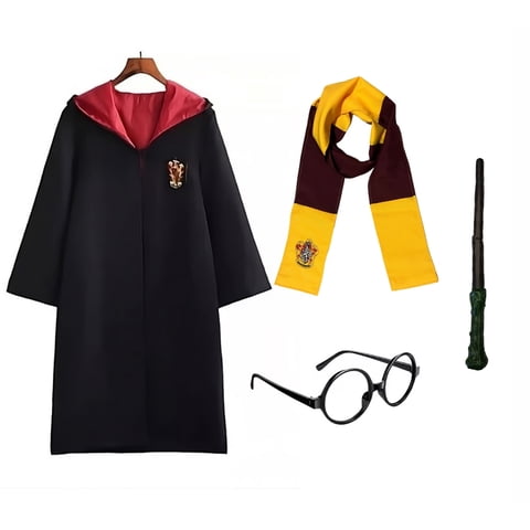 Tododisfraceschile - Disfraz Harry Potter Con Lentes Y Varita Talla 12