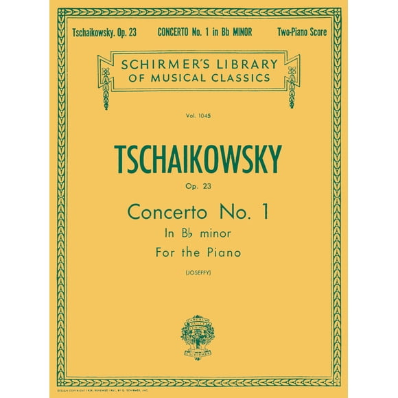 Partitura G. Schirmer – Tchaikovsky Op.23 – Dúo de piano a cuatro manos