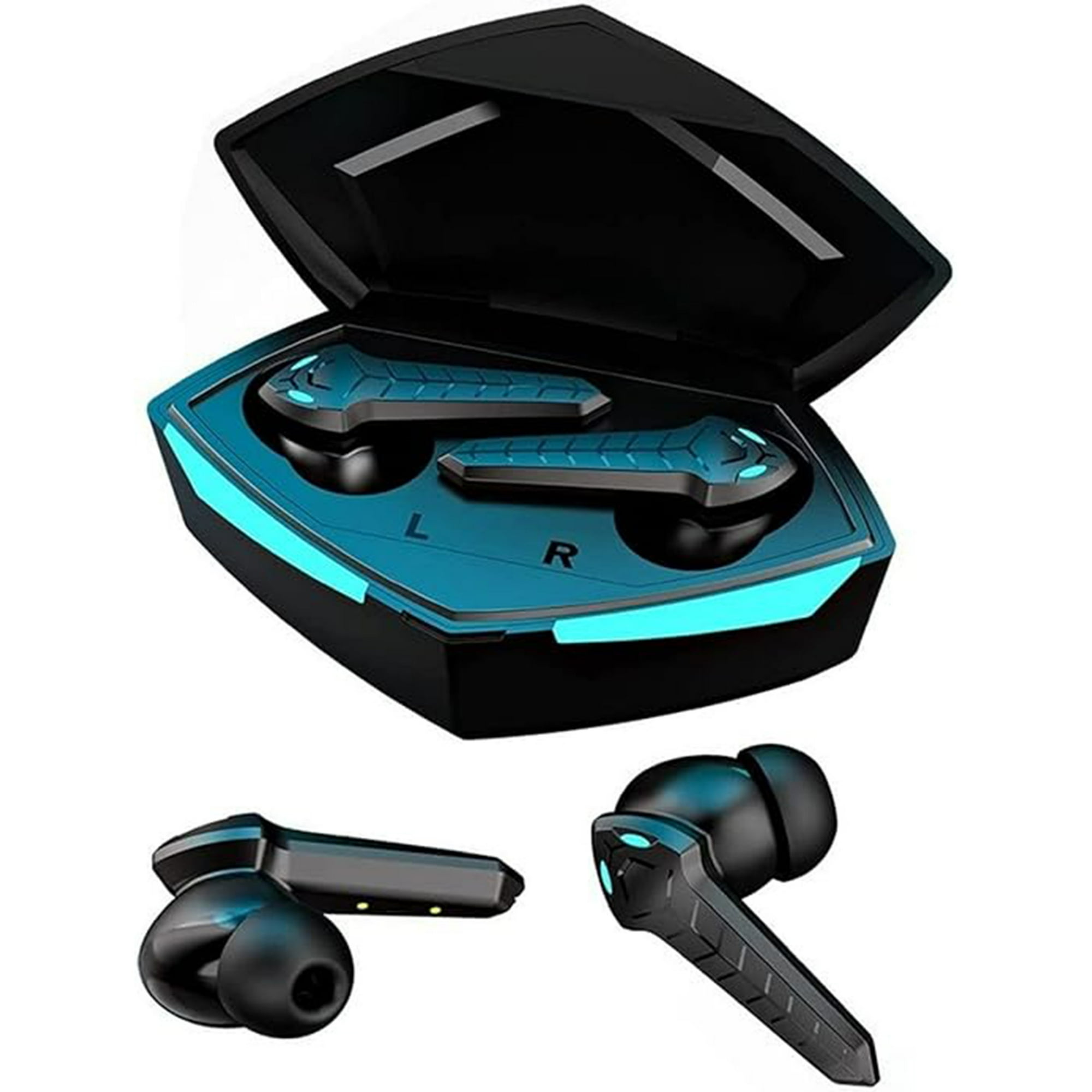 Veatool - Auriculares Bluetooth 5.1 Inalámbricos, Auriculares De Audio De Juego Con Almacén De Carga, Micrófono Incorporado, Retraso Ultra Bajo, Micrófono De Alta Definición