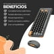 thumbnail image 4 of Kit Teclado y Mouse Inalámbrico Bluetooth USB Amarillo, 4 of 8