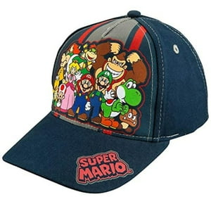Gorra De Béisbol Nintendo Super Mario Boys De 4 A 7 Años, 100% Algodón