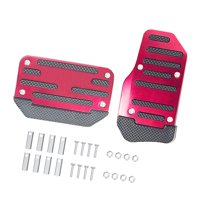 Magideal - 2X Cubras De Pedal De Freno Genérico Ajustados Directamente Reemplace Las Almohadillas Del Pedal Del Automóvil De Reparación Premium Del Vehículo Para Rojo