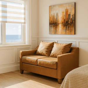 Dkora - Sofá Ares 2 Cuerpo Camel Wk