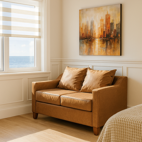 Dkora - Sofá Ares 2 Cuerpo Camel Wk