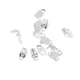 thumbnail image 2 of Pegamento Con Clip De 12 Piezas En Pendientes De Almohadilla En Blanco Resultados DIY Fabricación De Plata Blanco, 2 of 3
