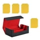 thumbnail image 5 of Caja De Baraja De Cartas Coleccionables, Juguete De Tarjeta De Recolección Fuerte, Estuche Para Tarjetas Deportivas De Cuero PU, Negro, Rojo Y Amarillo, 5 of 5