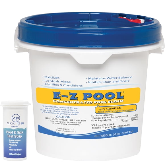 Cuidado para piscina E-z Pool mezcla concentrada de 9 kg con tiras reactivas