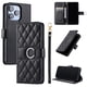thumbnail image 4 of Funda Acolchada con Anilla y Correa para iPhone 15 Pro Max Slots para Tarjetas Negro, 4 of 5