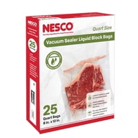 Bolsas Selladoras Al Vacío En Forma De Bloque De Líquido, Tamaño Cuarto De Galón, 25 Unidades, Nesco