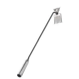 Ioensy - Extractor De Malas Hierbas Elimina Fácilmente Las Malas Hierbas Recogedor De Malas Hierbas Para Jardinería Plantación De Malas Hierbas 73 Cm 6 Dientes
