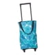 thumbnail image 2 of Bolsa De Compras Plegable, Bolsa Portátil Con Ruedas Para Comestibles, Supermercado, Cocina, Flor Azul, 2 of 3