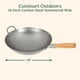 thumbnail image 3 of Base redonda de acero al carbono martillado Wok Cuisinart de 14 pulgadas, 3 of 3