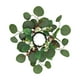 thumbnail image 3 of Decoración De Anillo De Vela De Hoja De Eucalipto Simulada Para Fiestas De Cumpleaños Verde Resistente, 3 of 3